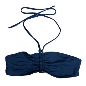 Rachel Pally Halter Bikini‎ Swim Top Size S Solid Black NEW